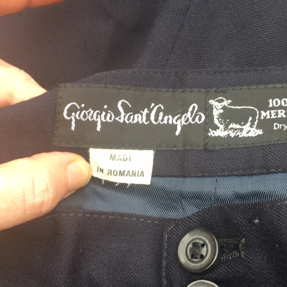 Vintage navy dress pants - Picture 5 of 7